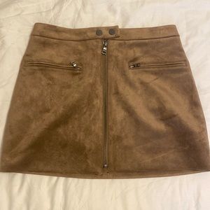 Bcbg suede skirt